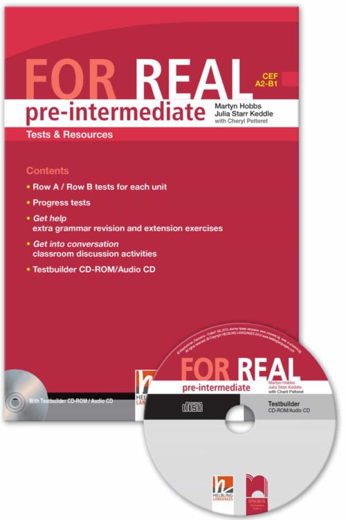 FOR REAL pre-intermediate (A2 – B1). Tests & Resources. Книга с тестове и ресурси по английски език