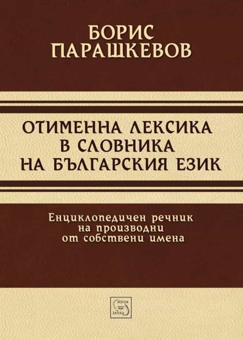 Отименна лексика в словника на българския език